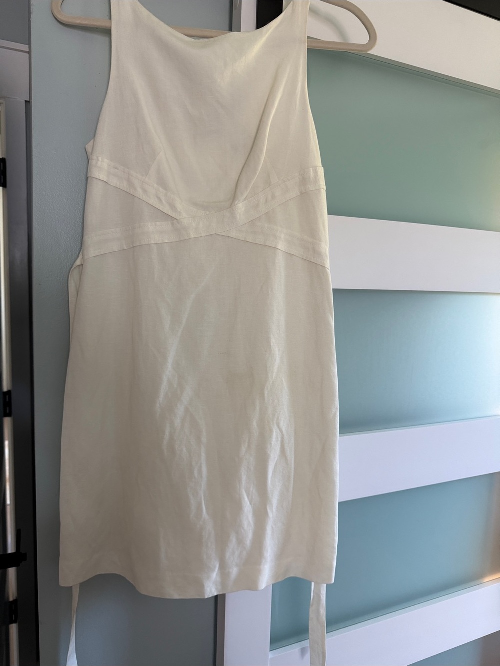 Banana Republic Cream Sleeveless Slip Dress